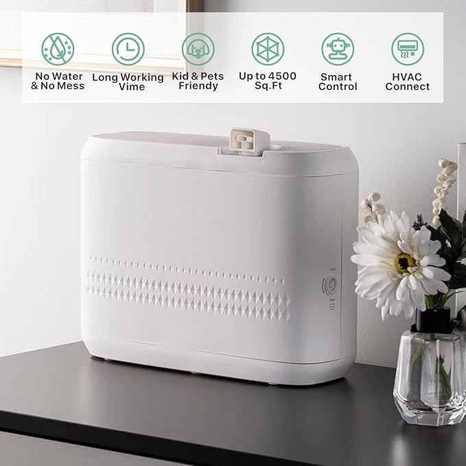Aromatherapy Diffuser, Smart Scent Air Machine for Home, 850ML HVAC Scent Diffuser for Essential Oils,Waterless Aromatherapy Diffuser
