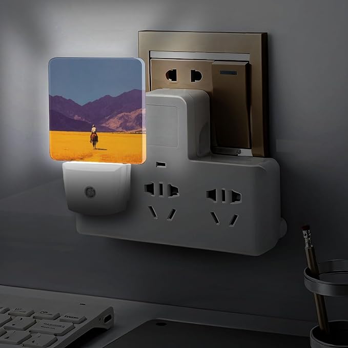 Plug in Night Light with LED & Smart Light Sensor, Stratum Auto-On/Off Night Lights Plug Into Wall for Bedroom, Bathroom, Hallway, Stairway