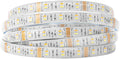 BTF-LIGHTING RGBCCT 5 Colors in 1 LED 5050SMD RGBWW RGB+Dimmable Tunable Color Temperature 2700K-6500K 16.4ft 60LEDs/m 300LEDs DC12V Multi-Colored Tape Lights IP65 White PCB(No Adapter or Controller)