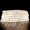 SuperlightingLED DC24V 4000K White Sauna LED Strip Lights High Temp, Flexible Long 5m 16.4ft 120 LEDs/m Heat Resistant Waterproof LED Strip Light IP68 for Steam Room Lighting (4000K Natural White)