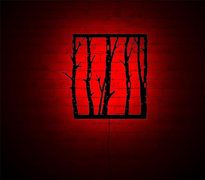 Led Tree Branch Lights For Wall, Tree Branches Lighted-Up Wall Art With Rgb Color Changing Led, Metal Wall Decor, Rgb Lights, Home Decor, Birthday Gift, Personalized Gifts, 6 inches