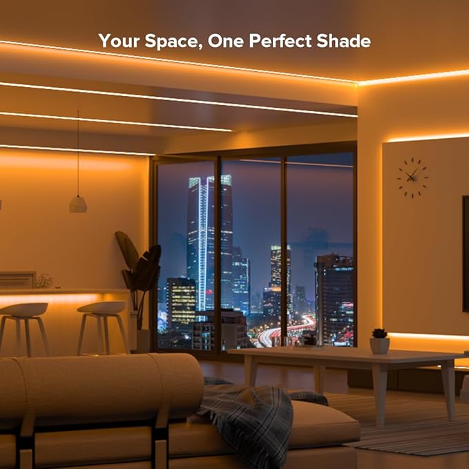 BTF-LIGHTING FCOB USB Powered Orange Color COB LED Strip Lights 3.28FT 320LEDs 5V 8mm Width 90+ High CRI Ultra Bright Flexible Light for 3D Printer TV Backlight Display Cabinet PC DIY Decor