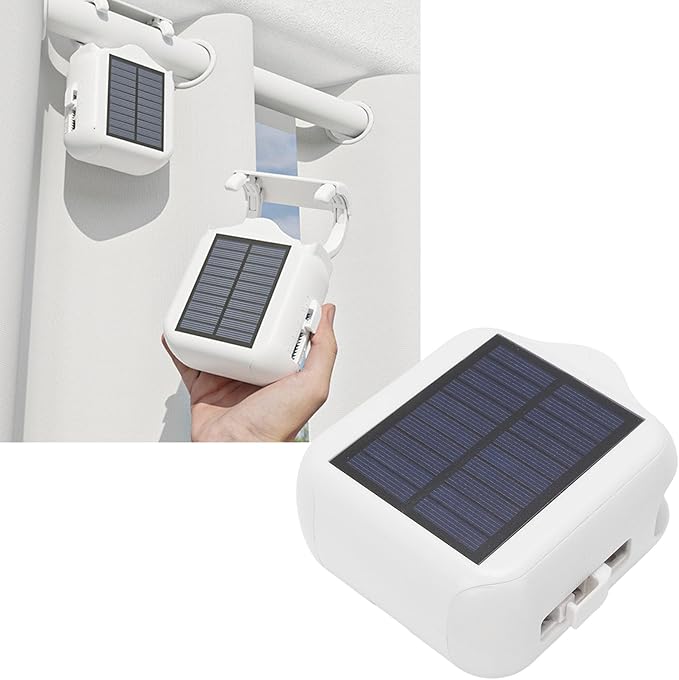 Zopsc Smart Curtain Motor, Solar Powered APP Controlled Automatic Curtain Opener with Voice Control and Timer, for Roman Rod U Shape I Beam Tracks