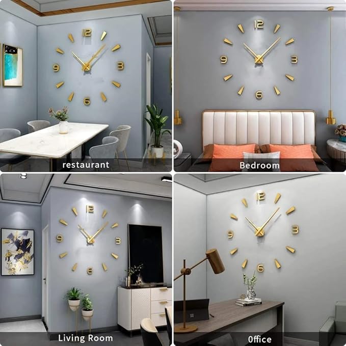 Modern Decoration for Living Room Large s Quiet Mechanism Frameless Home Decoration