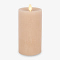 Luminara - Flameless LED Battery Operated Flickering Pillar Candles - Irish Cream - Pack of 1-3x6.5 - Realistic Moving Flame Real Wax Indoor/Outdoor