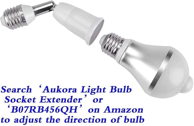 Aukora Motion Sensor Light Bulbs 4-Pack, 12W (100-Watt Equivalent) E26 Motion Activated Dusk to Dawn Security Light Bulb Outdoor/Indoor for Front Door Porch Garage Basement Hallway Closet(Cold White)