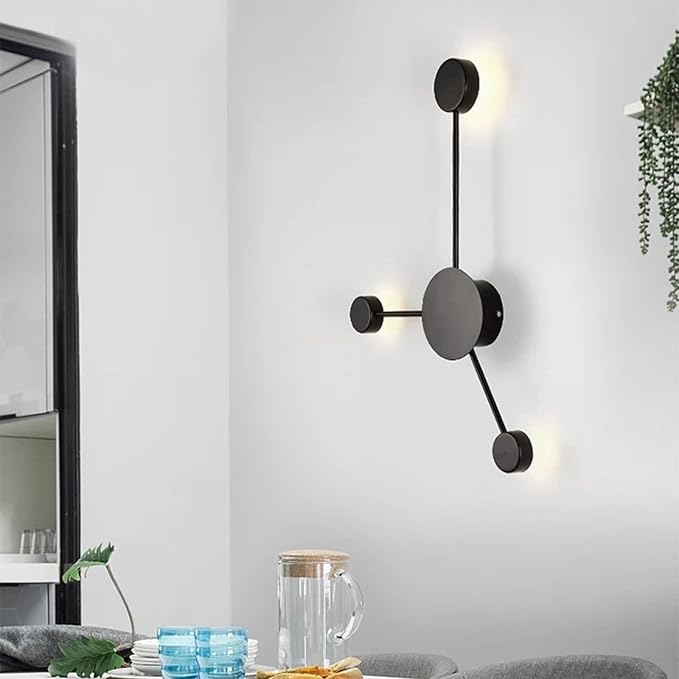 Lights LED Modern Indoor Nordic Circle Background Creatively Decorative Acrylic for Living Room Bedroom