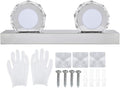 Waterproof LED Mirror Front Light, 16W, 4 Lights, 85-265V, Round Makeup Lights, White - IP65 Protection, Energy Saving, Bathroom and Dressing Room Use (2 Lights)
