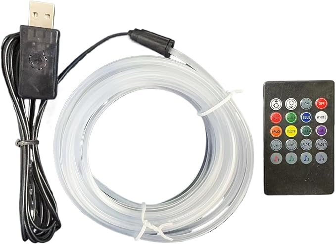 Car LED Lights Interior, 7-Color Voice-Activated LED Strip Lights, Automotive Trim for Dashboard Monitor Eaves Shelf Courtyard Bedroom Living Room TV