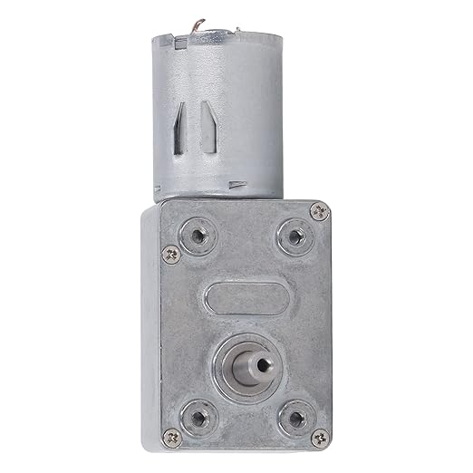 12V Gear Motor All Metal Heavy Duty Double Shaft High Torque Low Noise Reduction Motor for Automatic Window Openers Smart Home Devices Small Winches 4632-370 Model (30RPM)