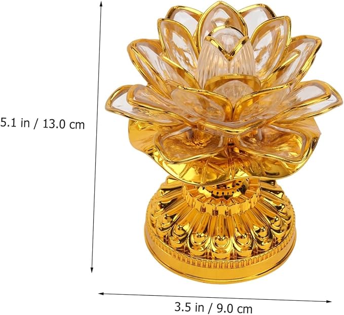 1pc Lotus Shaped Led Buddha Lamp for Home Decoration Color-Changing Meditation Light for Buddhist Source Buddha Melodies Elegant Room Decor