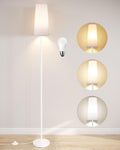SUNMORY Floor Lamps for Living Room/Bedroom/Office, Standing Lamp with LED Bulb, 3 Color Temperature Tall Lamp, Suitable for Modern/Boho/Farmhouse and Other Home Decor Styles