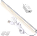 12 Inch Under Cabinet Light, Closet Light - Magnetic & Stick Mount, Flicker-Free Eye-Care Lighting, USB Powered Bright Lights for Kitchen, Room,Shelf (AC Adapter Included)