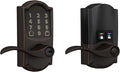 Schlage Encode Smart Wi-Fi Lock with Lever Handle, Touchscreen Keypad, Keyless Entry Door Lock, App Control, Alexa, Google Home and Airbnb Compatible, Aged Bronze, FE789WB CAM 716 Acc