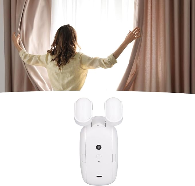 Automatic Curtain Opener and Closer, Smart Curtain Motor with App Timer, Remote Control Curtain Rail Curtain Opener Robot for Roman Rod Tracks