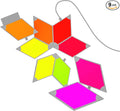 Smart Rhombus LED Wall Gaming Light Panels RGB Colorful Rhythm Edition 9 Pack,APP Control,Compatible with Alexa,Google Home for Gaming Setup,Bedroom,Living Room,Party Decor.