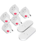 SURNICE Mini Remote Control Outlet, 10A Wireless Light Switch Plug for Household Appliances, Up to 130 FT Long Range, FCC and ETL Listed
