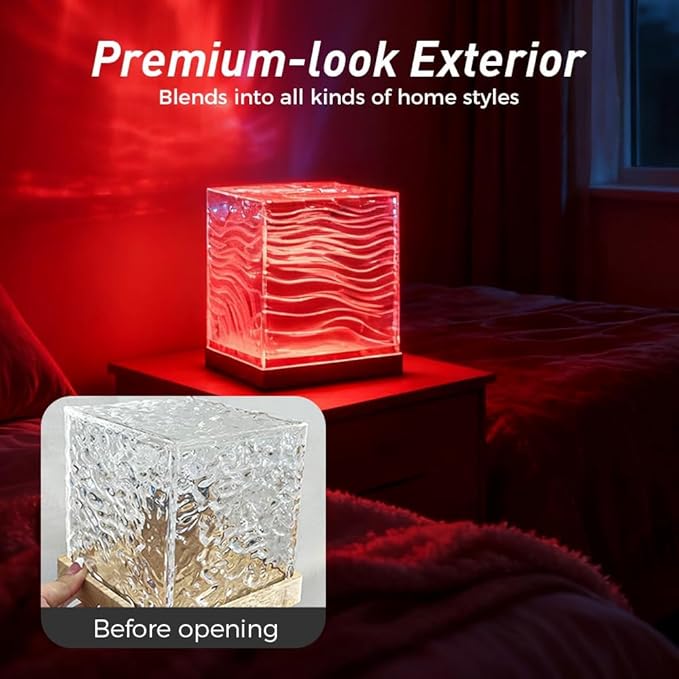 Northern Lights Projector, 16 Colors Aurora Light Projector & Mood Lighting Galaxy Lamp, Ocean Lamp, App Remote Night Light for Bedroom, Gift for Teenage Girls Room Decor (Rechargeable Model)