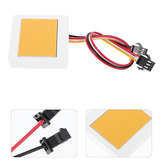 Square Touch Sensor Dimmer Switch Module for Vanity Mirror Led Light Control Energy Efficient Smart Bathroom Mirror Lamp Adapter Easy Installation