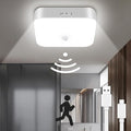 TOOWELL Waterproof Rechargeable Shower Light Indoor - 10000mAh Motion Sensor Closet Lights, Battery Operated Ceiling Light for Shower Closet Patio Pantry Hallway Porch Stair