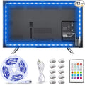 MY BEAUTY LIGHT LED Lights - 14.8ft RGB LED Strip for 60-70in TV, 4096 DIY Colors Options, Smart Ambient Lighting for Bedroom & Gaming Room Decor