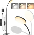 168 LED Floor Lamp with Remote Control, 2-in-1 Convertible Floor/Desk Lamp, 360° Adjustable Gooseneck, [3 Color Temperatures & 10 Brightness Levels], 10W USB Powered, Memory Function