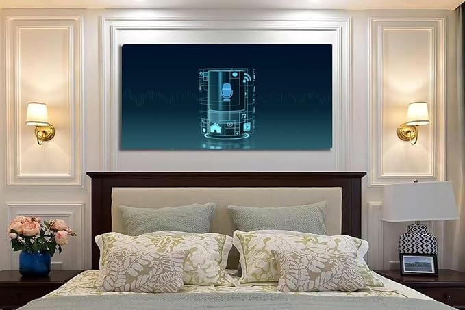 Wibinuki Wall Art Wall Decor Wall Paintings smart speaker for Living Room Bedroom Bathroom Home Decor Can Be Hung Directly 20"x 40"