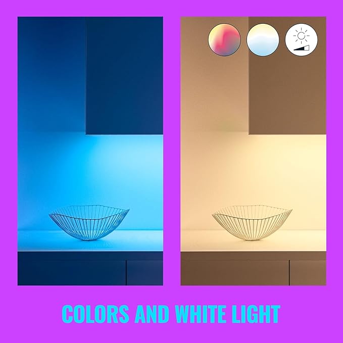 WiZ Connected 3FT RGB Wi-Fi LED Smart Color Changing Light Strip Extension - Connects to Your Existing 2.4Ghz Wi-Fi - Control with Wiz Connected App