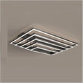 Nordic Home Decoration Salon Bedroom Decor Smart Led Lamp Lights for Room Dimmable Ceiling Light Indoor Lighting Minimalist Design(Cold White,Black 5layers)