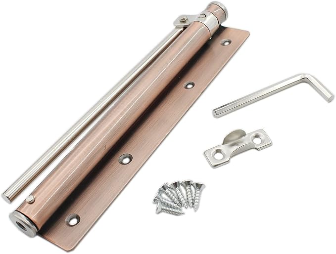 Heavy Duty Automatic Door Closer - Safety Spring Closer for Storm and Steel Doors, Adjustable Closing Speed, Smooth and Quiet Operation