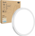 1PACK LED Flush Mount Ceiling Light Fixture, 3000K-4000K-6500K & 100W Equivalent Modern Kitchen Recessed Ceiling Lamp 12W 1200Lm 6.5 Inch Closet Round Surface for Bathroom Laundry Bedroom Hallway