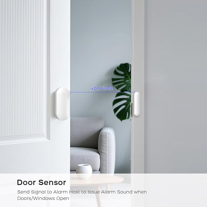 PGST WiFi Wireless Home Alarm System - 2025 Home Security System, 10-Minute Installation, 10 Door & Window Sensors + 5 Motion Sensors, APP Remote Control, Compatible with Alexa, No Monthly Fee