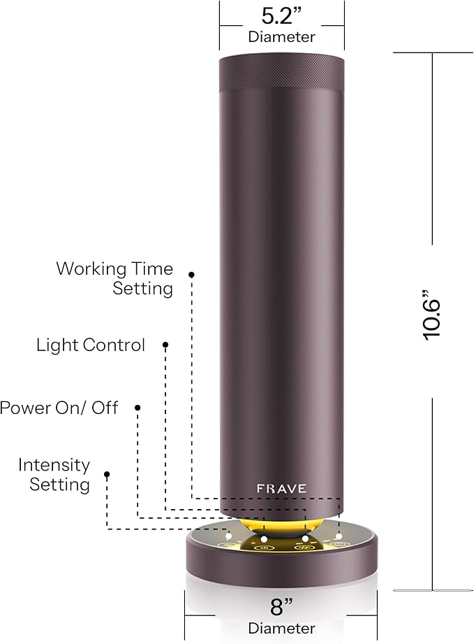Tower Waterless Scent Diffuser & Oil Kit, 2000 Sqft Coverage, Hotel Diffuser with Bliss & Santal Aroma Oil for Large Room, Home Office, Hotel, Remote & App Control Cold Air Machine, Sandstone