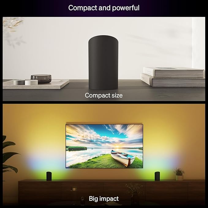 Philips Hue Play Smart Wall Washer (White), White & Color Light with ColorCast Technology, Bluetooth Compatible - 2 Pack
