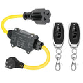 Outdoor Wireless Remote Control Outlet Plug,AC110V Waterproof Remote Control Power Switch,AC110V/120V/250V/20A Heavy Duty Smart Outlet,164FT Range,Suitable for Lamps,Electrical Equipment,etc