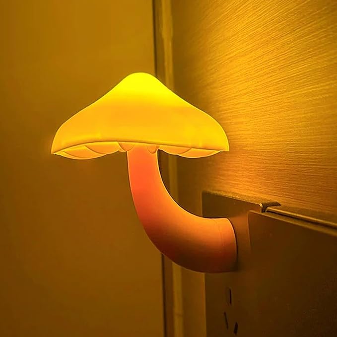 Night Light Cute Introducing The LED Smart Light with Motion Sensor,Mushroom nightlight Plug in, Bright Illumination, and Portable - Perfect Mushroom Lamp for Baby and Kids Night Light