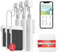 SwitchBot Smart Electric Motorized Blinds Kit - 3Pack with 2.4G WiFi Remote Control, Solar Powered, Compatible with Alexa, Google Home and Siri, Light Sensing Control, Unlimited Group Control