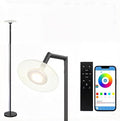 Smart Floor Lamp, 70in RGB Living Room Floor Lamp with App & Remote Control, 180° Adjustable Head, Stepless Dimming & Color Changing for Bedroom, Office
