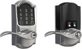 Schlage Encode Smart Wi-Fi Lock with Lever Handle, Touchscreen Keypad, Keyless Entry Door Lock, App Control, Alexa, Google Home and Airbnb Compatible, Bright Chrome, FE789WB CAM 625 Acc