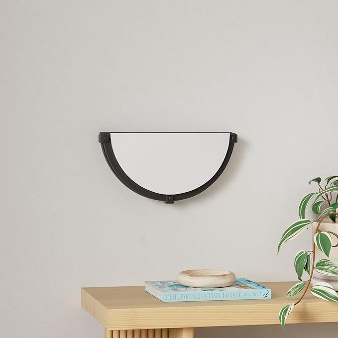 13 inch Dimmable LED Wall Sconce, Half Moon Wall Light Fixture, 3000K/4000K/5000K Color Temperature Adjustable, Modern Bathroom Vanity Light Fixtures，Super Bright 950 Lumen (Oil Rubbed Bronze)…