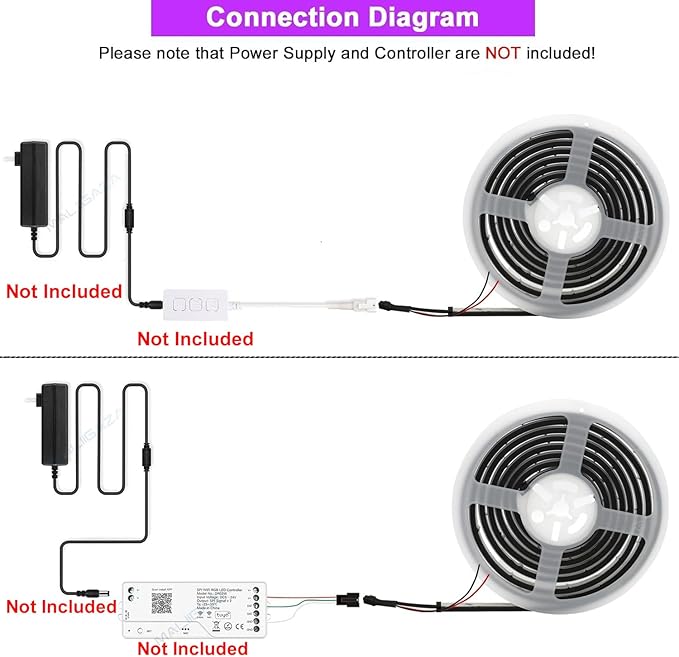 Addressable COB LED Strip, IP68 Waterproof 24V 9.84ft WS2811 RGB-IC Dream Rainbow Color Black PCB LED Tape 720LEDs/m with Silicone Tube for Outdoor Decor Lighting (Without Controller and Power Supply)