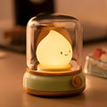 Cute Kids Night Light for Nursery - Retro Rechargeable Light with Timer, Cozy Desk Lamp Gift for Kids, Toddler & Mom | Cute Desk Accessories, Anime Cozy Lights, Decor, Gifts (Green)