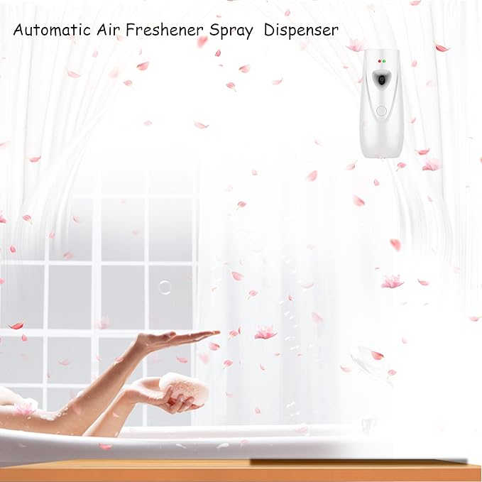 Automatic Air Freshener Dispenser, Wall Mounted/Standing Air Freshener Spray Dispenser, Aerosol Fragrance Dispenser is Suitable for Hotel, Bedroom, Bathroom,Office, Commercial Place(White-03)