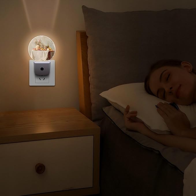 Plug in Night Light with LED & Smart Light Sensor, The Ideal Home Auto-On/Off Night Lights Plug Into Wall for Bedroom, Bathroom, Hallway, Stairway