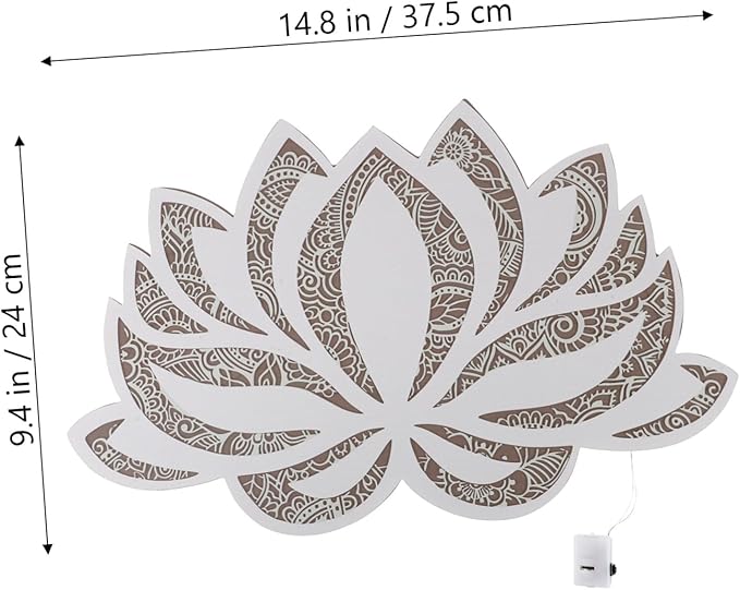 Homoyoyo Lotus Flower Atmosphere Light LED Decorative Night Lamp for Bedroom Yoga and Dance Room Calming Desktop Light with Chic Design for Personal Home Decor