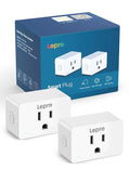 Lepro P1 Smart Plug Mini 15A, Smart Home Wi-Fi Outlet Plug, Compatible with Alexa & Google Assistant, APP Control, Safety Lock, Timer & Group Controller, 2.4G WiFi Only, UL & FCC Certified, 2 Pack