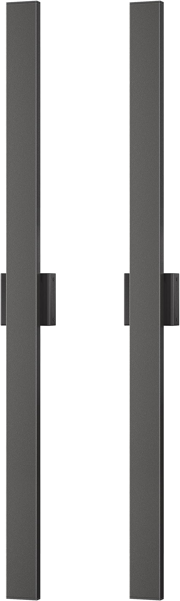 EDISHINE 47" LED Outdoor Wall Lights, 3CCT & 10%-100% Dimmable, IP65 Waterproof, Modern Exterior Lighting Fixtures, Linear Long Exterior Wall Light for House, Yard, 2 Pack, Black