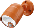 Wireless LED Spotlight, Battery Operated Motion Sensor Outdoor Light - 4000mAh Rechargeable 2-Mode IPX5 Waterproof 600LM Light for Porch, Garage, Hallway, Wardrobe (Orange)