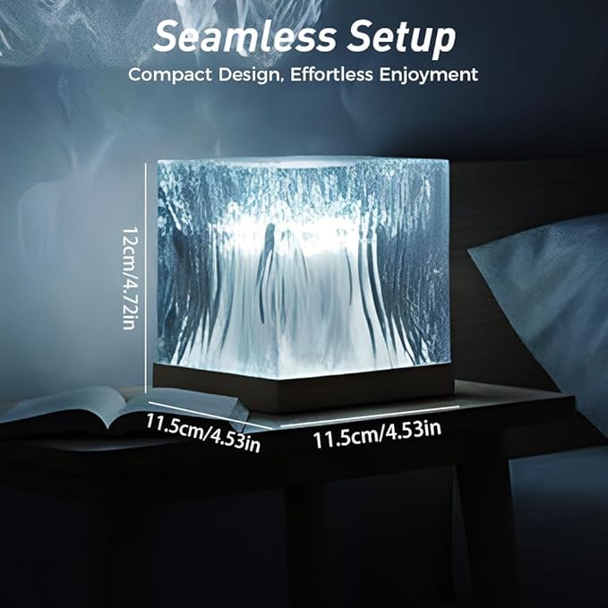 Northern Lights Projector, 16 Colors Aurora Light Projector & Mood Lighting Galaxy Lamp, Ocean Lamp, App Remote Night Light for Bedroom, Gift for Teenage Girls Room Decor (Rechargeable Model)