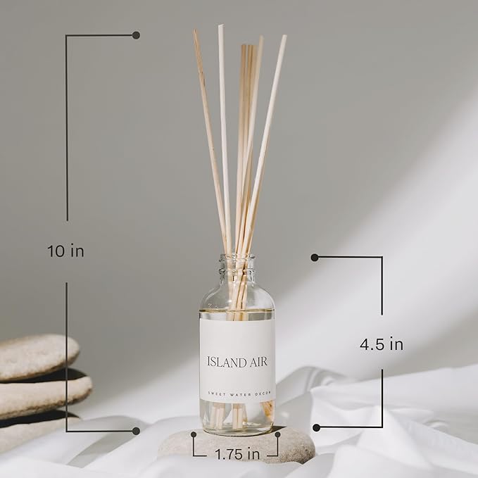 Sweet Water Decor Farmhouse Reed Diffuser Set - Apple, Orange, Pumpkin, Fall Scented Air Freshener - Scent Diffusers for Home, Long Lasting Fragrance, Made in the USA